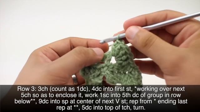 How to Crochet the Fan and V Stitch смотреть онлайн