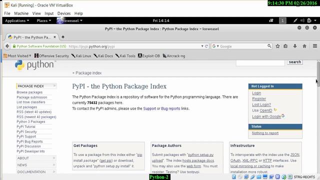 Introduction To Python For Ethical Hacking (003 Python Installation on Kali Linux) смотреть онлайн