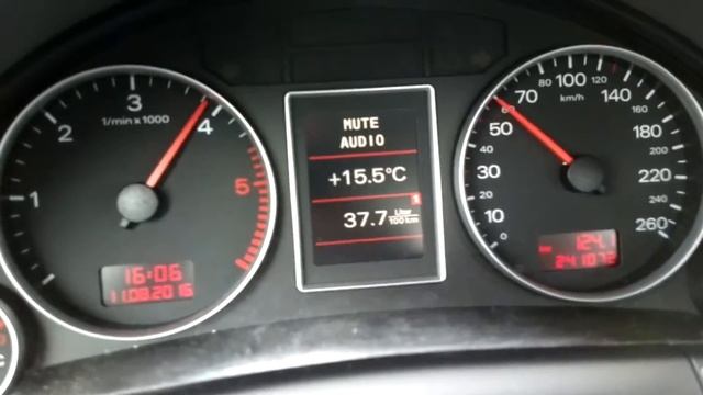 Audi A4 B7 1.9TDI (115 л.с. BRB). Чип, разгон 0-100, приблизительно по GPS за 8.6-8.7 секунды. смотреть онлайн