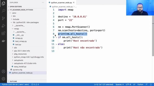 Como criar um scanner de rede com Python | Robert Silva смотреть онлайн