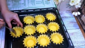Песочные Корзиночки С Белковым Заварным Кремом.Вкуснее,чем В  Кондитерской✨