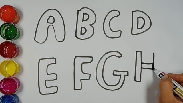 alphabet drawing/learning the alphabet/Bolalar uchun harflar chizish/рисование букв смотреть онлайн
