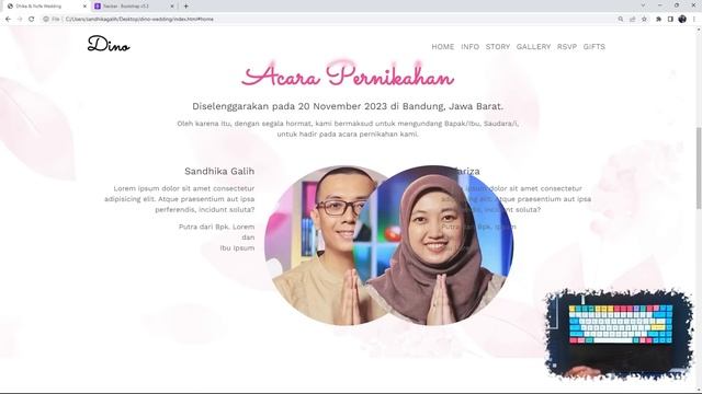 Membuat Website UNDANGAN PERNIKAHAN dengan HTML, CSS & BOOTSTRAP 5 | Part 2 | #NGOBAR39 смотреть онлайн