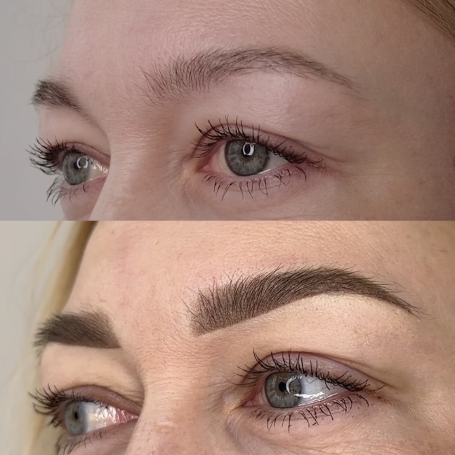 Полная процедура перманентного макияжа бровей смотреть онлайн