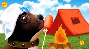 Собачка Шоколадка идет в поход! Развивающие видео для девочек про игрушки Как Мама - Поход для детей