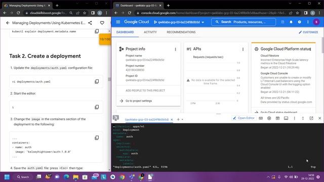 (GCCP)Quest 3 :- Managing Deployments Using Kubernetes Engine смотреть онлайн