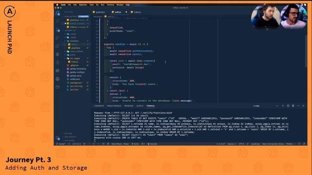 Journey Pt. 3 - Setting Up Auth and Storage смотреть онлайн