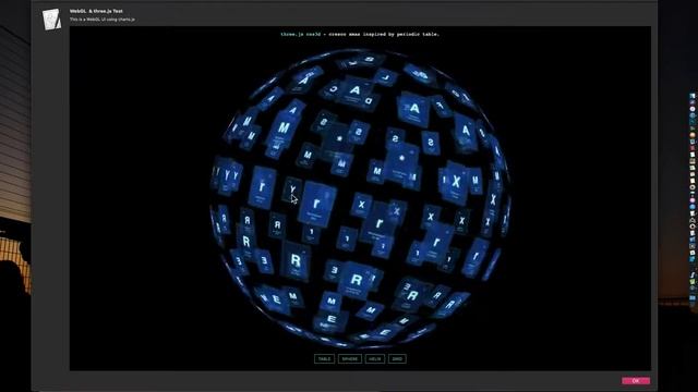 AppleScript + WebGL + three.js UI demonstration смотреть онлайн