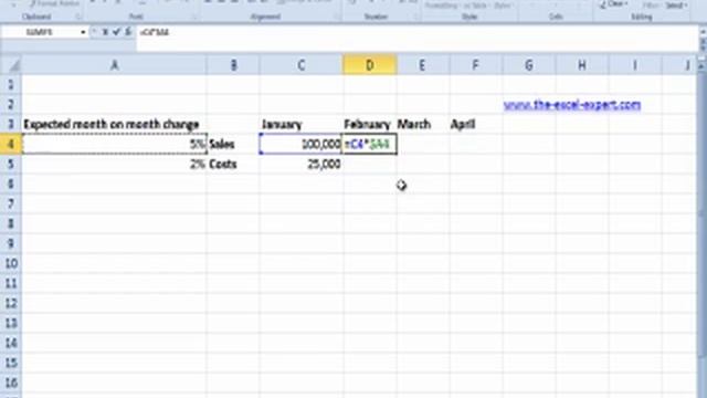 Fixing reference to a column in an Excel formula смотреть онлайн