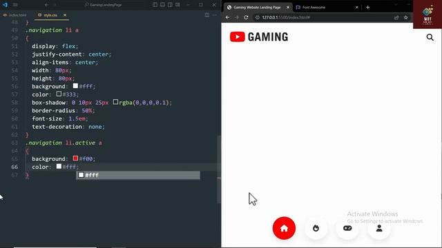 Animated Gaming Website using Html & CSS Only смотреть онлайн