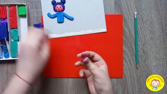 РЕБЁНОК С САНКАМИ из пластилина. Урок 152. Тема : "ребёнок с санками" - лепка смотреть онлайн