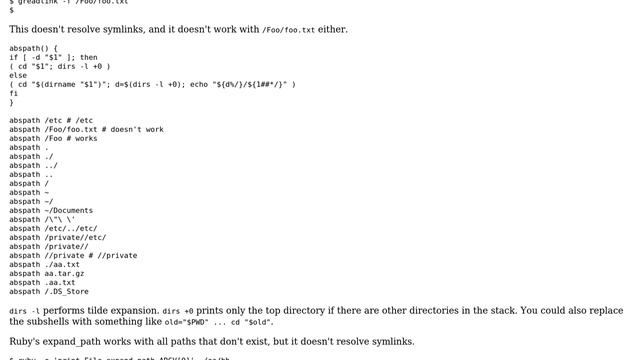 Apple: How to determine the absolute path to a file in a shell script? (3 Solutions!!) смотреть онлайн