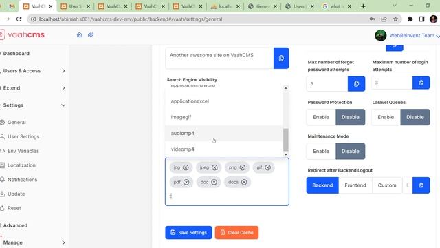 VaahCMS 2.x + Vue3 | Site Settings смотреть онлайн