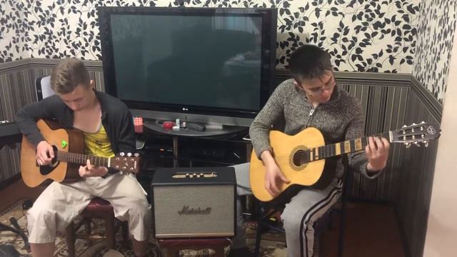 The Beatles Yesterday на 2 гитарах смотреть онлайн