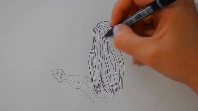 Как нарисовать ДЕВУШКУ СИДЯЩУЮ НА ПОЛУ, Рисуем Просто/793/How to draw a GIRL SITTING on the FLOOR смотреть онлайн