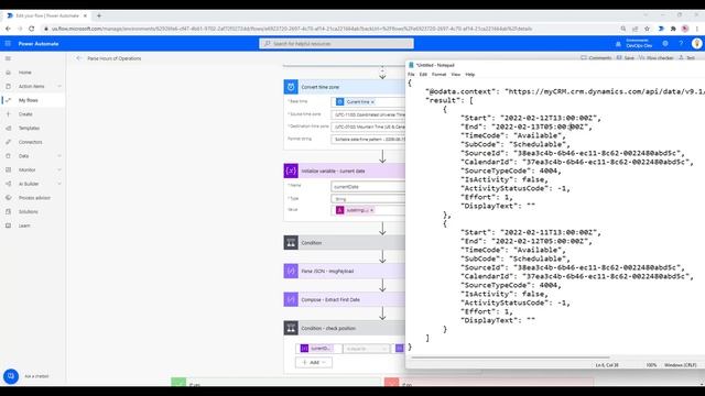 122 - Parsing Omni Channel Hours of Operation JSON using Power Automate смотреть онлайн