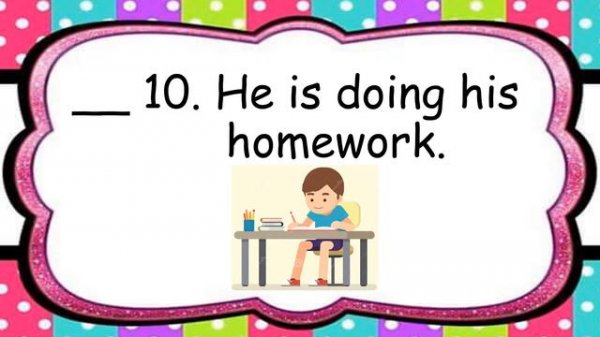 Present Continuous Tense - be verbs (is-am-are)