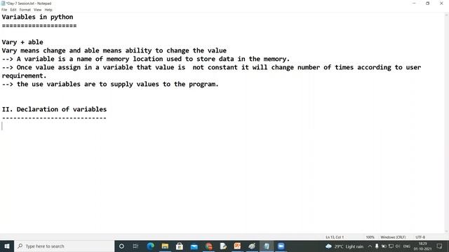 Python Variables Declaration Part 2 By (Mr.M.Yakub) смотреть онлайн