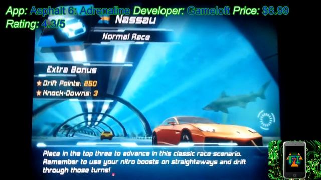 Asphalt 6: Adrenaline iPad App Review смотреть онлайн