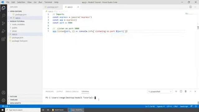 Node js Setup using Express, HTML, CSS, JS & EJS for beginners смотреть онлайн