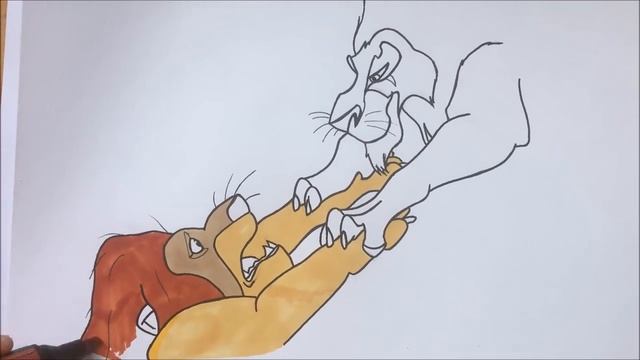 DESSIN MUFASA & SCAR - LE ROI LION смотреть онлайн