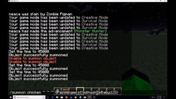 MINECRAFT JAVA EDITION - How to Spawn a Chicken Jockey via Commands