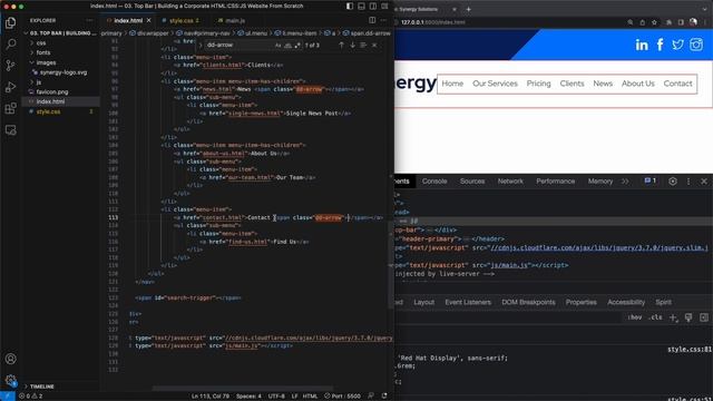 04. Header - Part 1 | Building a Corporate HTML/CSS/JS Website From Scratch смотреть онлайн
