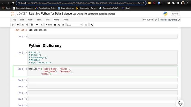 Python Dictionary: Part 1 смотреть онлайн