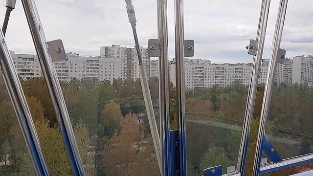Отрадное,вид с колеса обозрения. смотреть онлайн