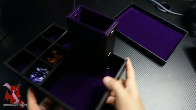 Grajar DND Dice Tray And Dice Tower With Storage