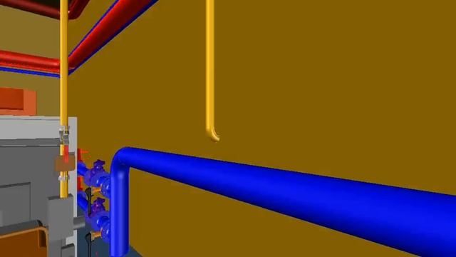 Projet d'une Chaufferie (3D) Autocad 2008 смотреть онлайн