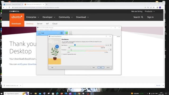 How to download and install Ubuntu 22.04 LTS in Virtualbox windows 10 with Full screen tutorial смотреть онлайн