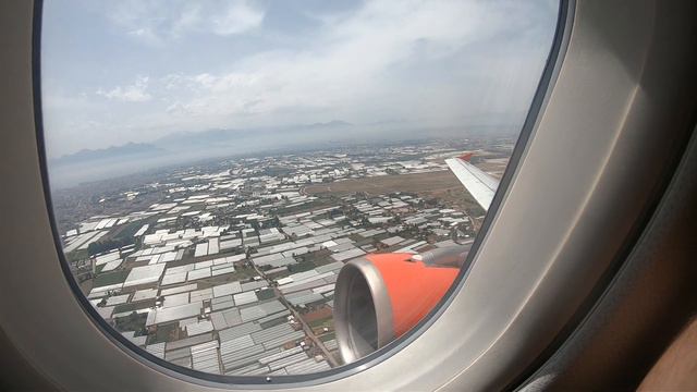 Взлет, аэропорт Анталия, самолет Airbus A320 UR-WRW, WINDROSE, Турция, Antalya, Turkey. смотреть онлайн