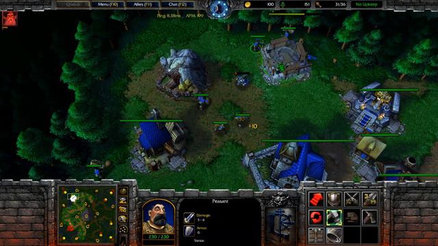 Warcraft III _ Twistedmeadows _ Night elf vs Human (Archmage) смотреть онлайн