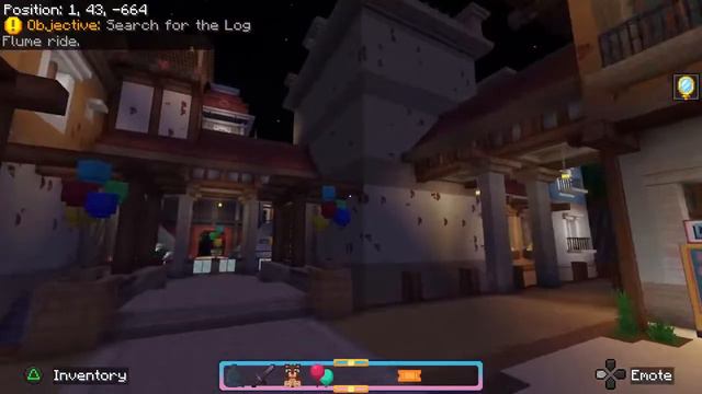 Theme park mod in Minecraft PS5 gameplay смотреть онлайн