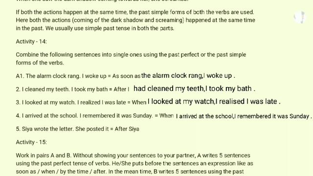 Past Perfect Activity 14&15 in Odia Class 9 English Grammar смотреть онлайн