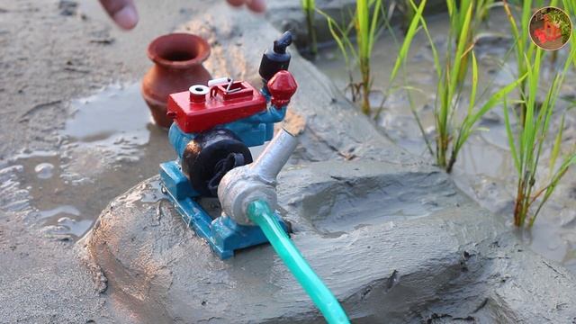 mini diesel engine water pump | science project | diy tractor | Villa Idea смотреть онлайн