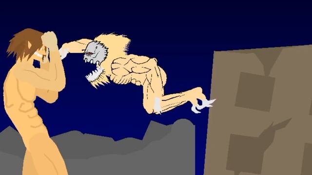 (AOT) Attack Titan VS Jaw Titan (Stick nodes animation) (SHORT-FIGHT) смотреть онлайн