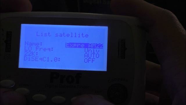 ПРИБОР ДЛЯ НАСТРОЙКИ СПУТНИКОВЫХ АНТЕНН PROF SF 500 SATFINDER ДЛЯ НОВИЧКА