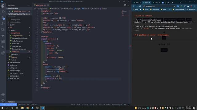 آموزش vue 3 واچر ها смотреть онлайн