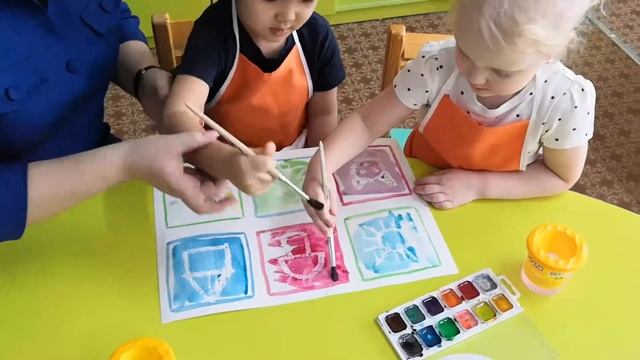 Нетрадиционные техники рисования с детьми 2 3 лет смотреть онлайн