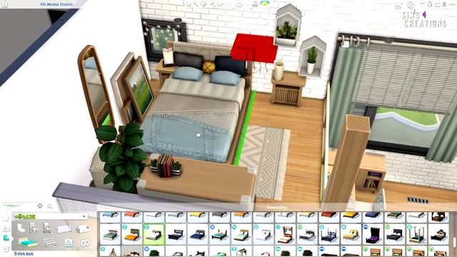 TINY LOFT w/ PLATFORMS | THE SIMS 4 - Speed Build (NO CC) смотреть онлайн