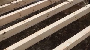 День 2.  Укладка ОСП OSB на лаги пола (обвязка). Как построить каркасный дом своими руками