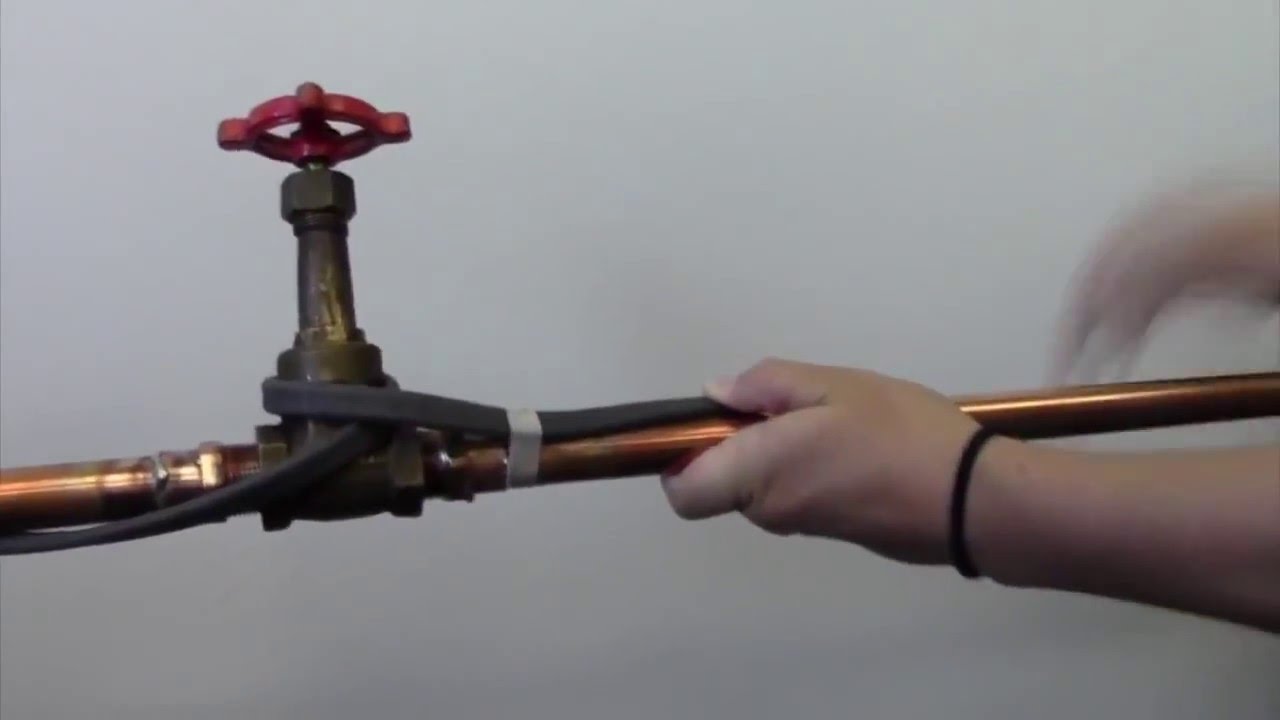 Монтаж саморегулирующегося греющего кабеля на трубу газопровода смотреть онлайн