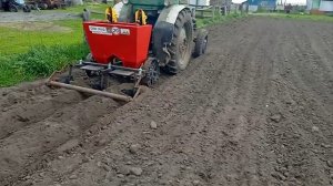 Обзор двухрядной КАРТОФЕЛЕСАЖАЛКИ на трактор т40. 1 часть