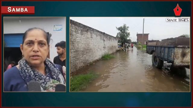 Rain water enters houses due to poor drainage system in Rajpura, Samba смотреть онлайн