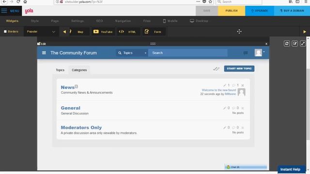 Embed a Forum Into Your Yola Website смотреть онлайн