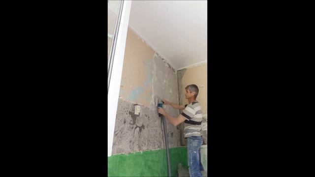 Удаление краски и шпаклёвки со стен БЕЗ ПЫЛИ! смотреть онлайн