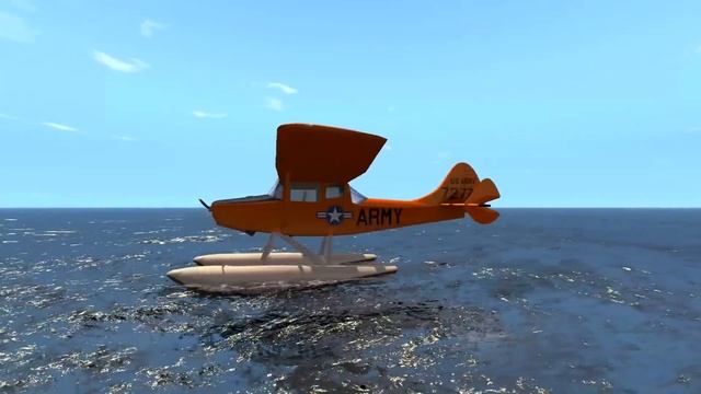 Beamng drive - ПЕРВЫЙ ВОДНЫЙ САМОЛЕТ | Cessna L-19/O-1 Bird Dog смотреть онлайн