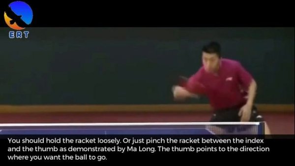 table tennis master level: using fingers (Ma Long's technique)